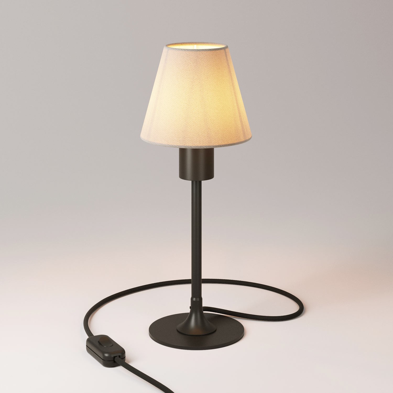 MAG-Y table lamp with canvas shade