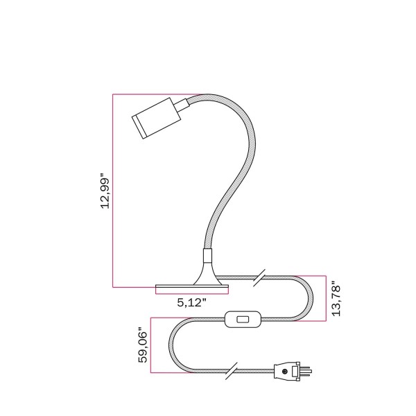 MAG-Y spotlight with adjustable extension