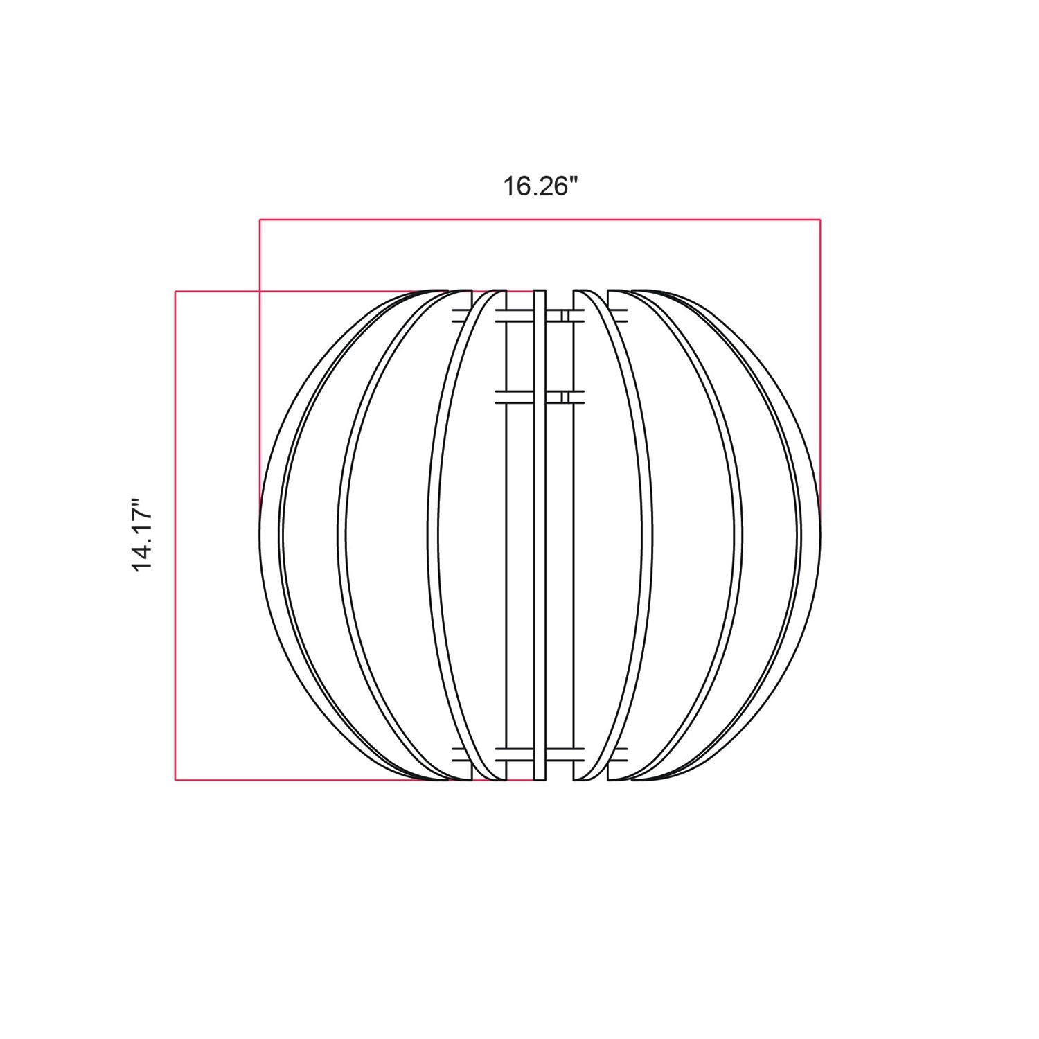 LAMPSHHADE - Elliptical Lampshade Made of Sound-Absorbing Material