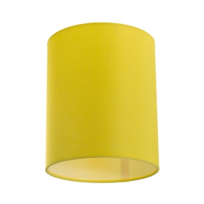 Cylinder Fabric Lamp Shade | 5.91 x 7.09 Inches | Italian Craftsmanship - Bright yellow canvas