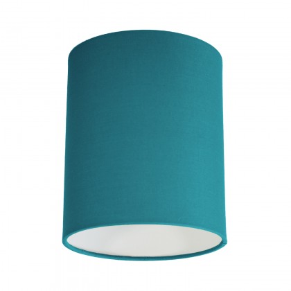 Cylinder Fabric Lamp Shade | 5.91 x 7.09 Inches | Italian Craftsmanship - Harsh blue canvas