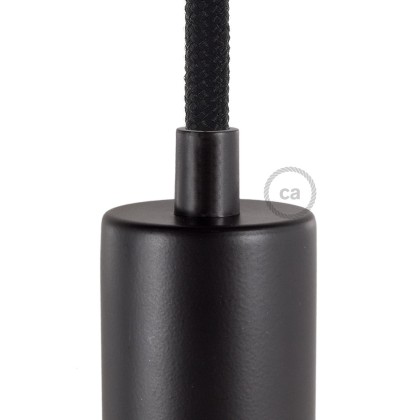 Black 1.7 cm long Round Plastic Strain Relief