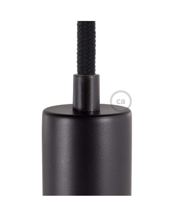 Black 1.7 cm long Round Plastic Strain Relief