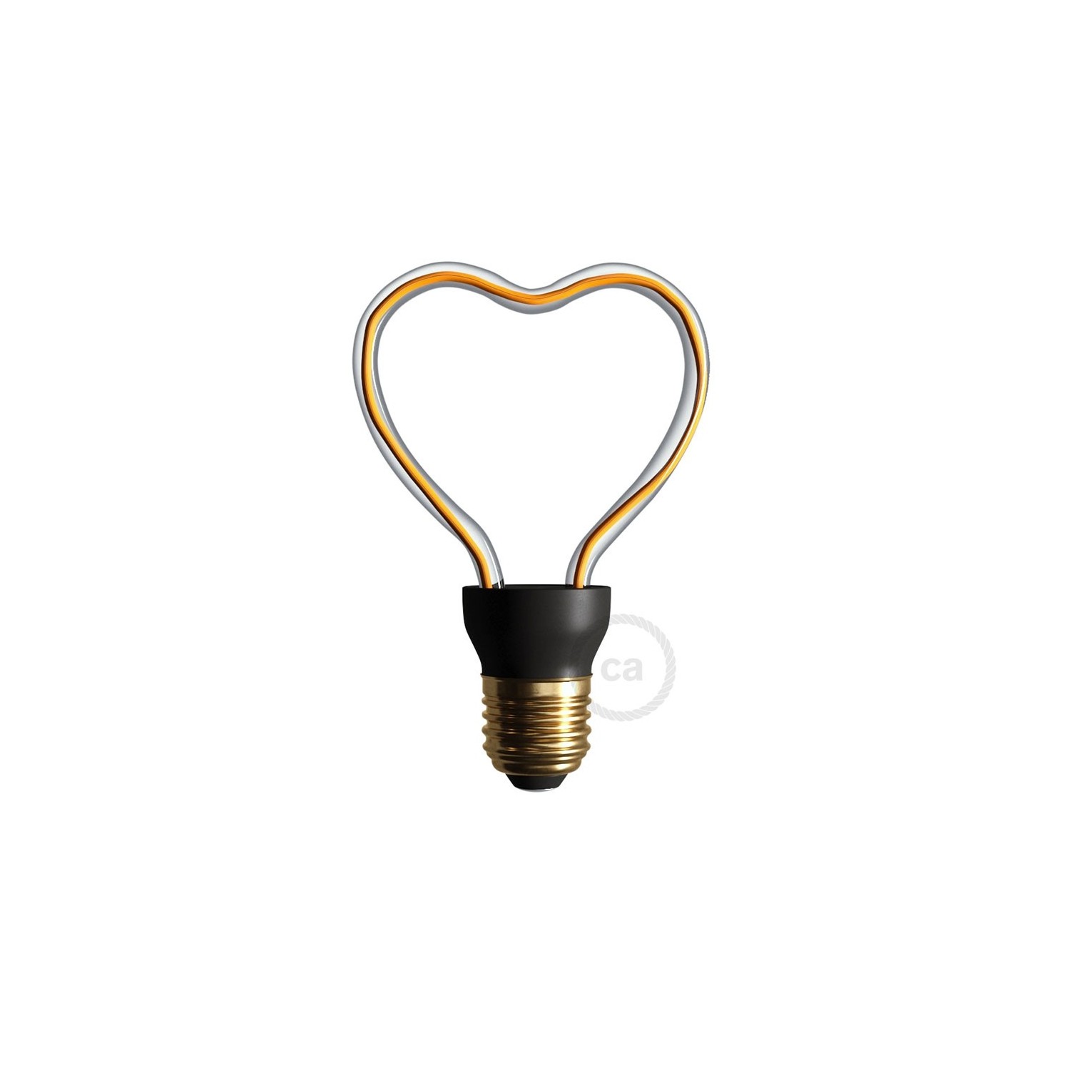 LED Light Bulb Clear Heart 8W 330Lm E26 2200K Dimmable - The Heart