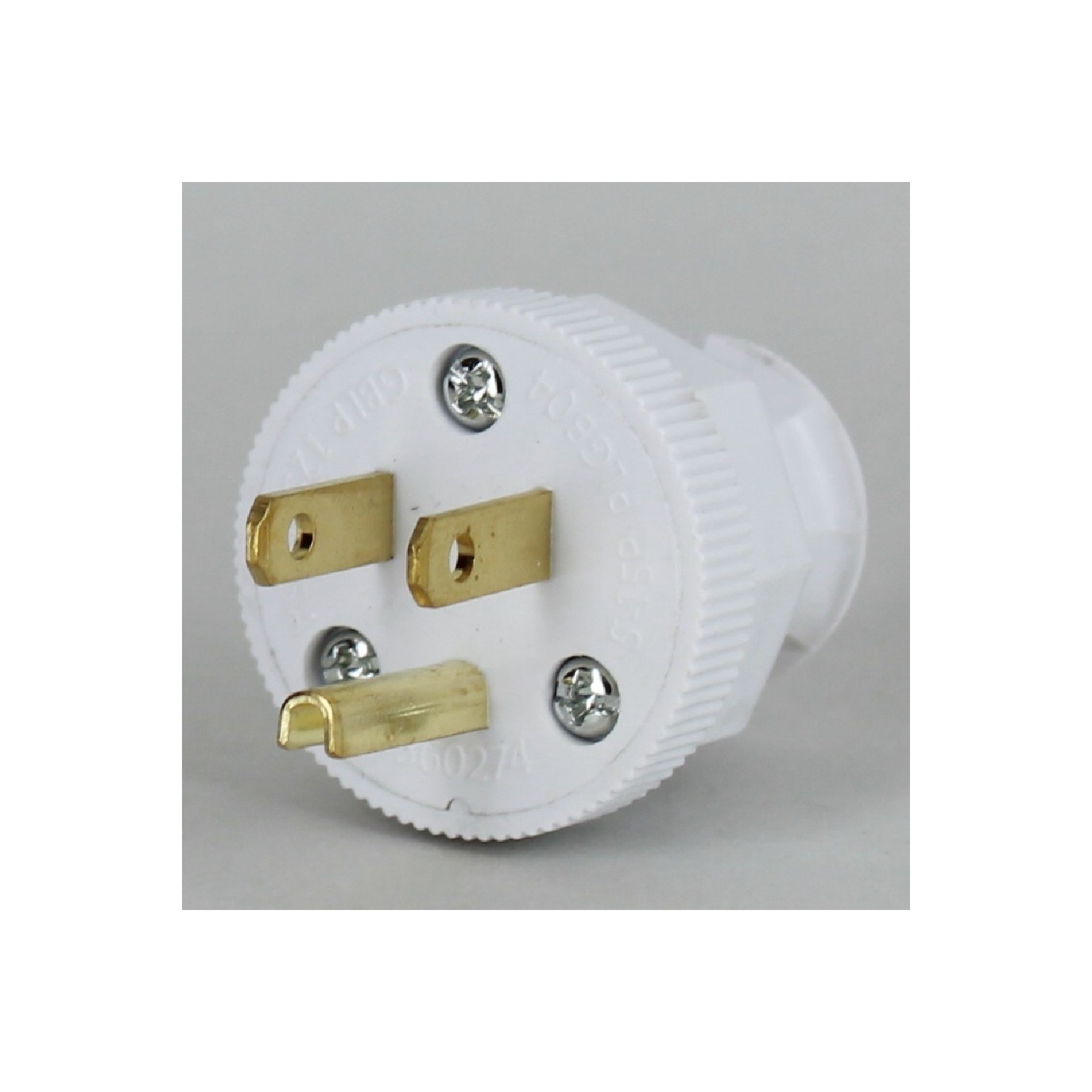 White Round 3- Prong Plug