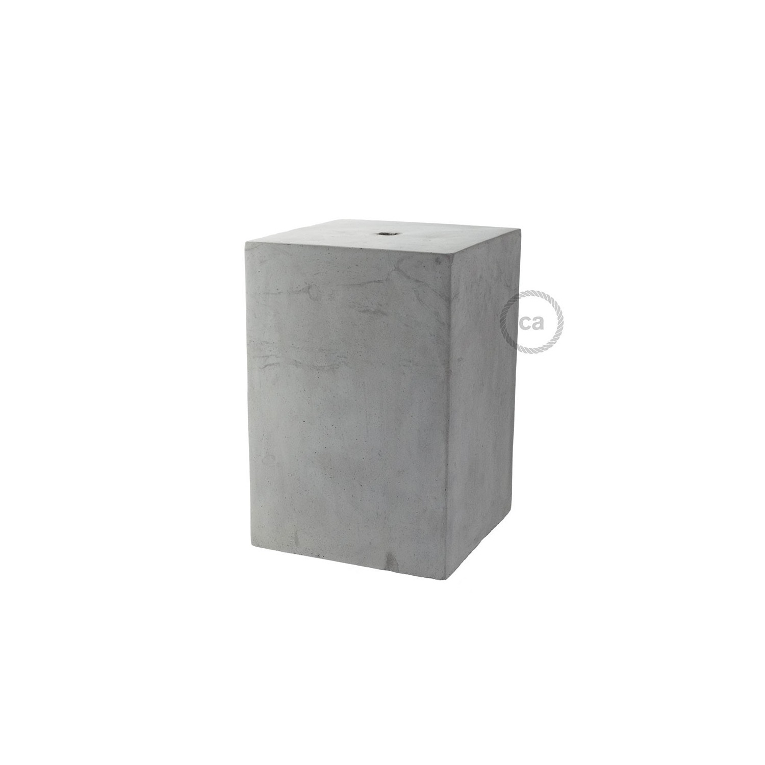 Cube Cement Pendant Lamp Shade | E26 Socket & Cable Retainer