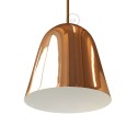 Shiny Copper Metal Bell Lampshade | E26 Socket & Cable Retainer