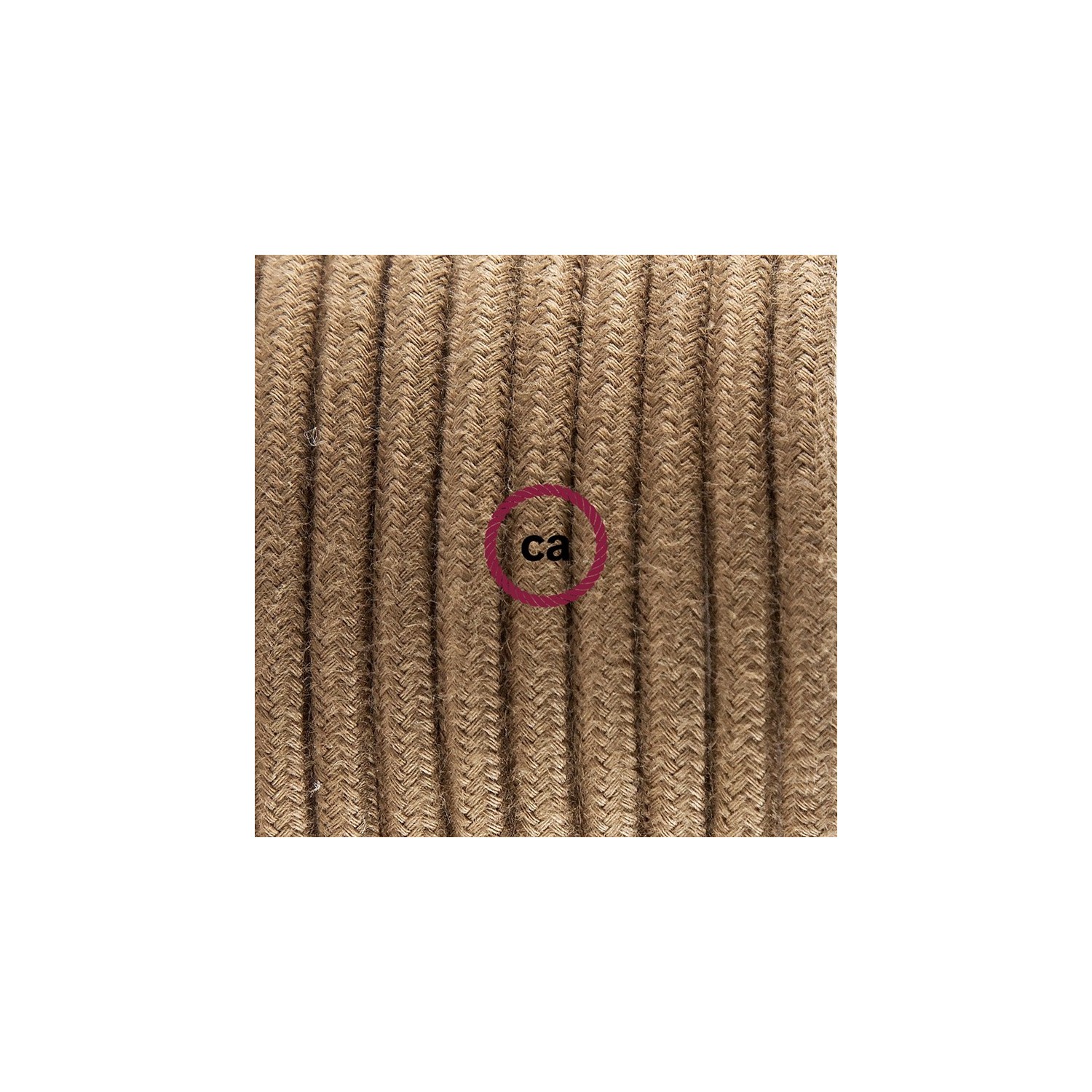 Plug-in Pendant with switch on socket | RC13 Brown Cotton