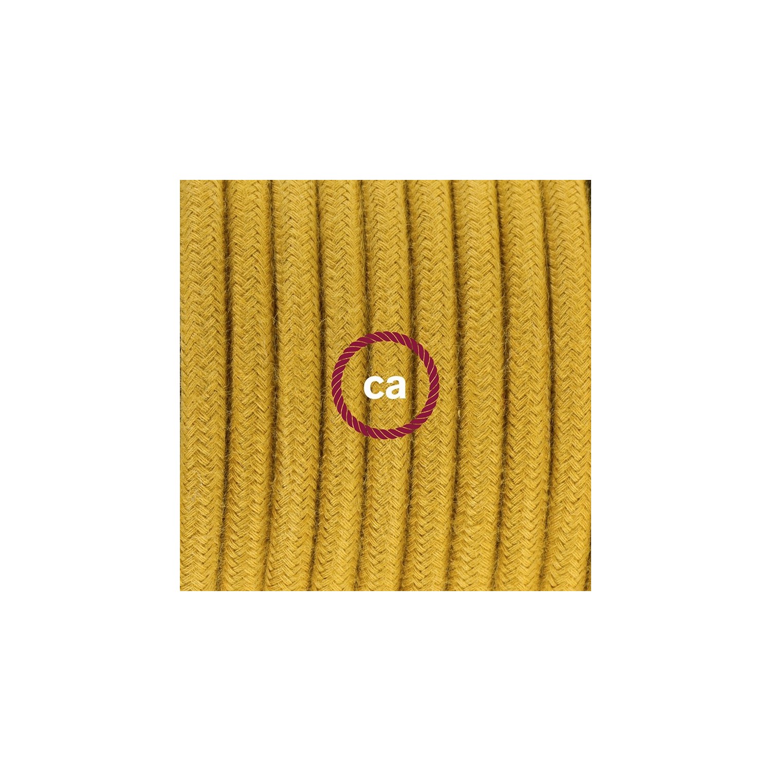 Plug-in Pendant with switch on socket | RC31 Mustard Cotton