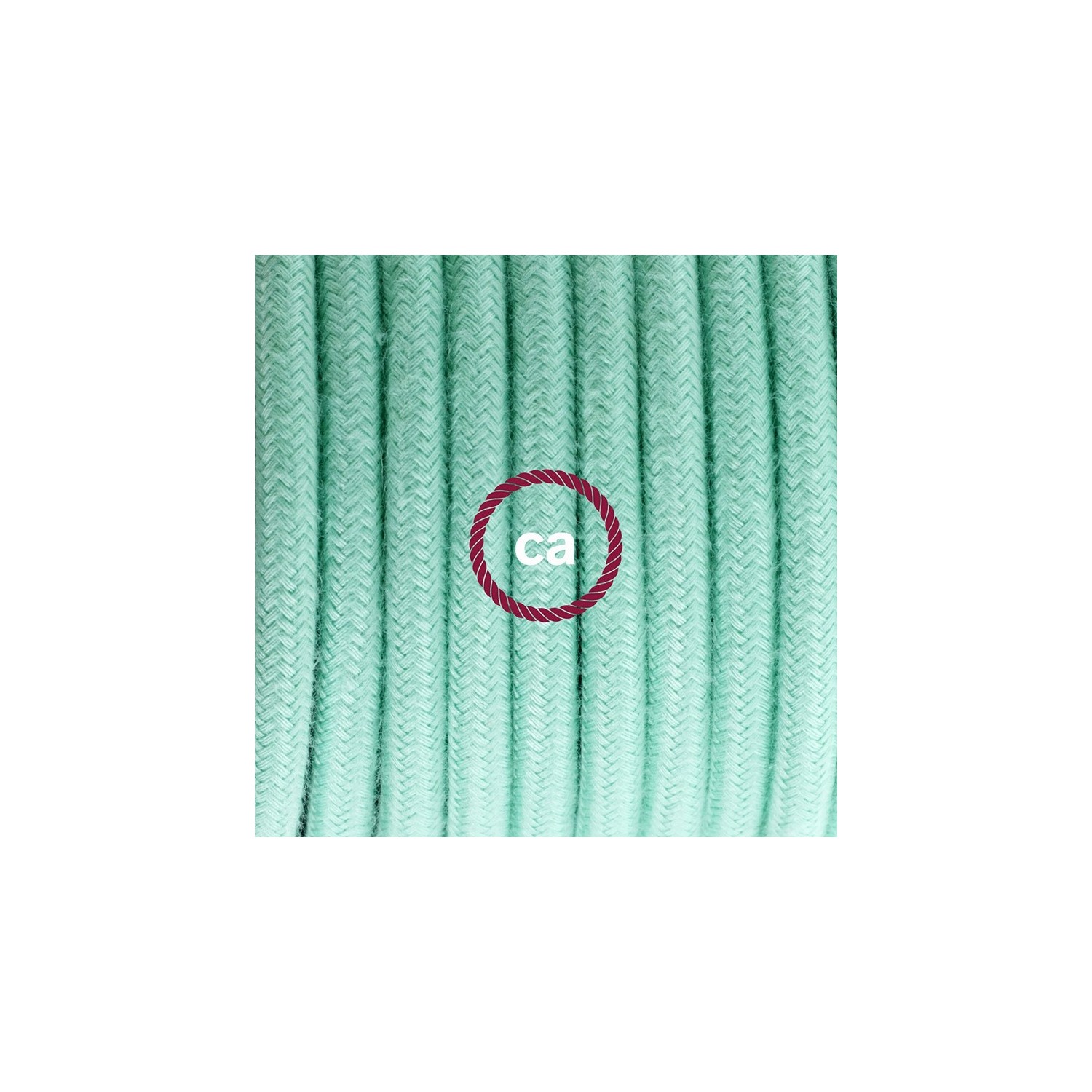 Plug-in Pendant with switch on socket | RC34 Mint Green Cotton