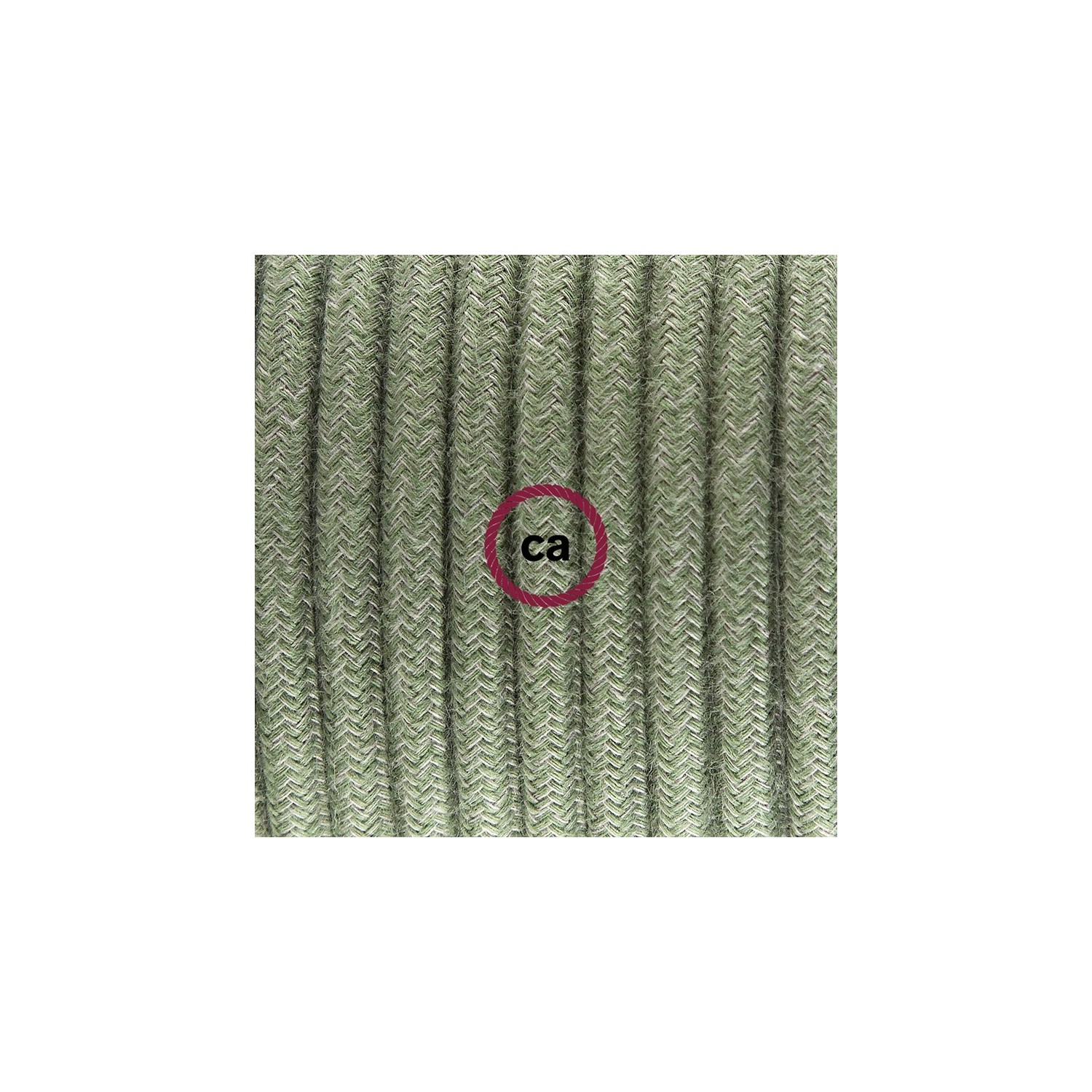 Plug-in Pendant with switch on socket | RC63 Gray Green Cotton