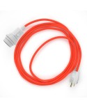 Plug-in Pendant for Lampshade with switch on socket | RF15 Neon Orange