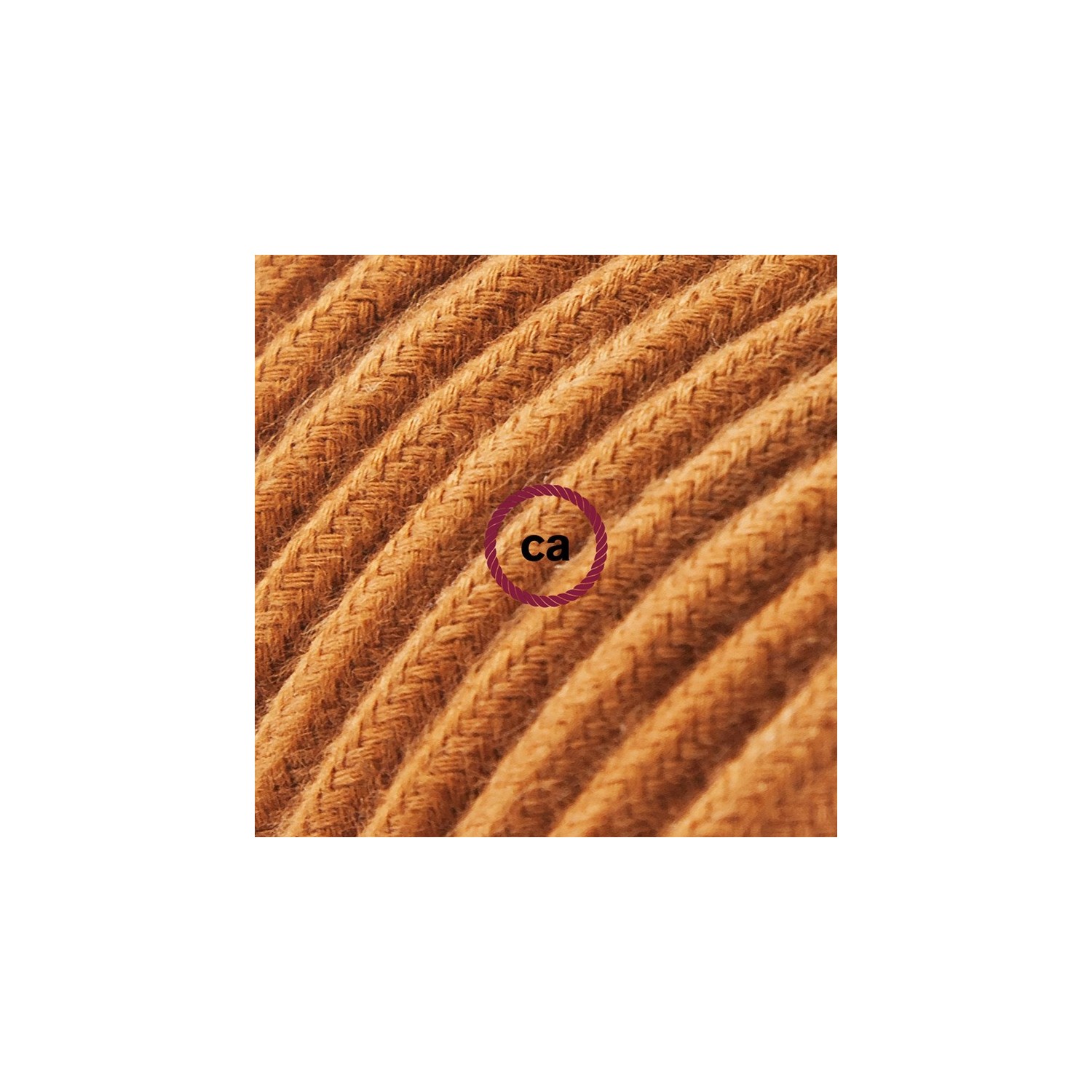 Cord-set - RC23 Rust Cotton Covered Round Cable