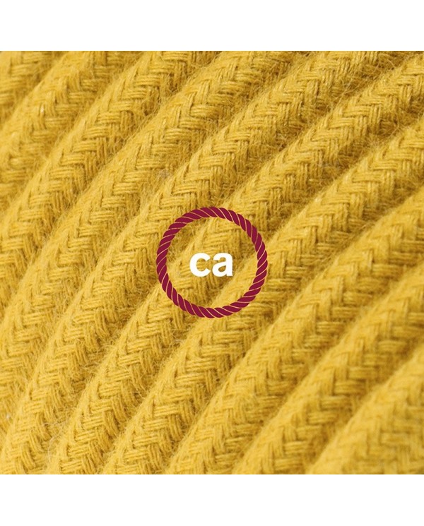 Cord-set - RC31 Mustard Cotton Covered Round Cable