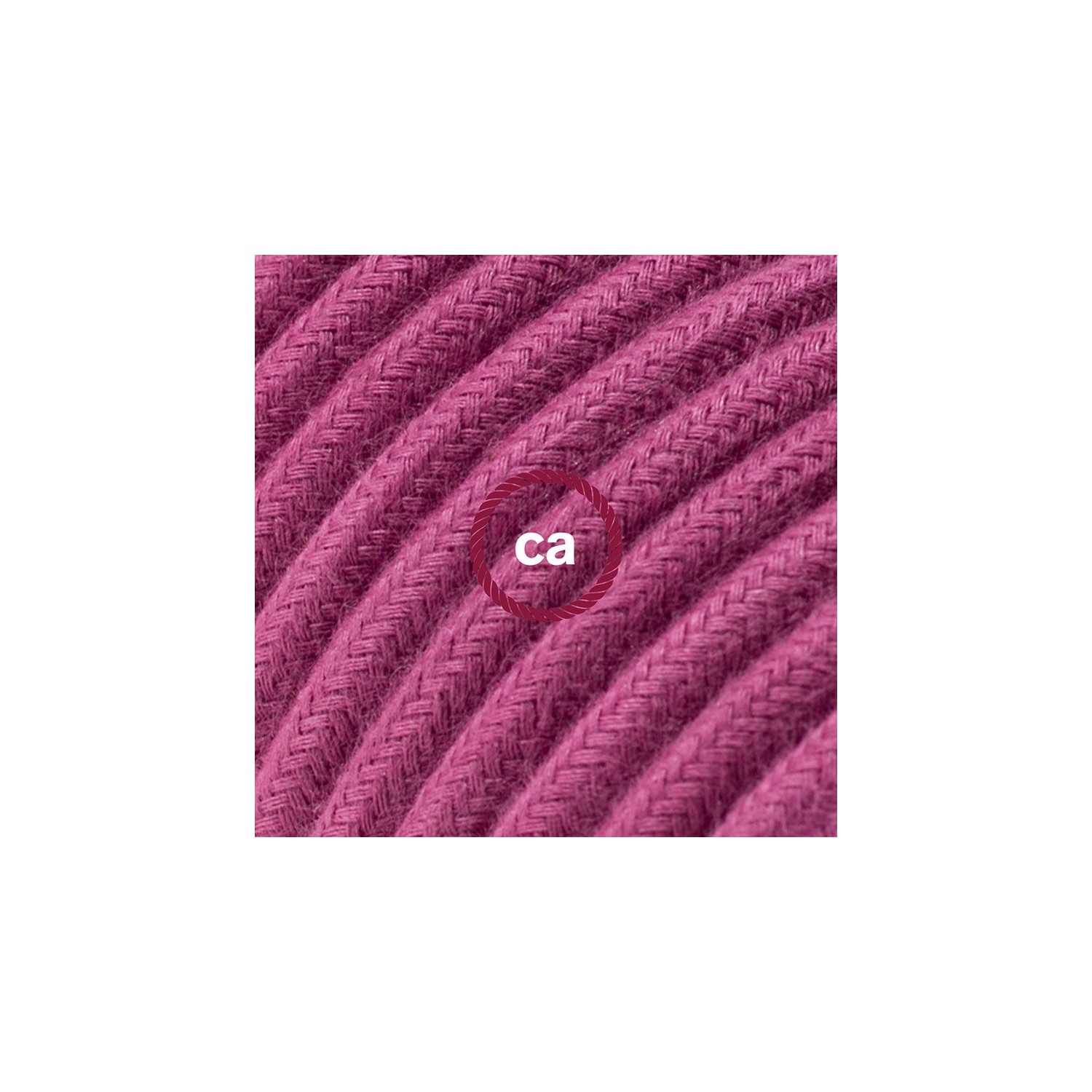 Cord-set - RC32 Raspberry Cotton Covered Round Cable