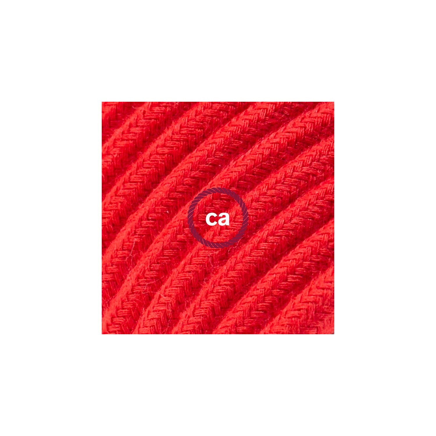 Cord-set - RC35 Red Cotton Covered Round Cable