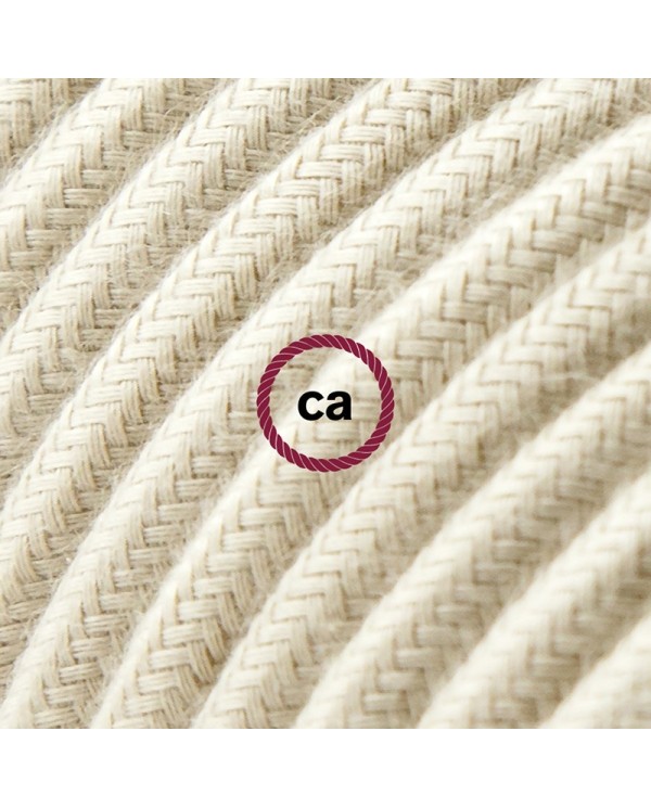 Cord-set - RC43 Dove Cotton Covered Round Cable