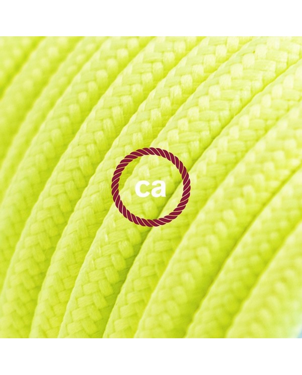 Cord-set - RF10 Neon Yellow Covered Round Cable