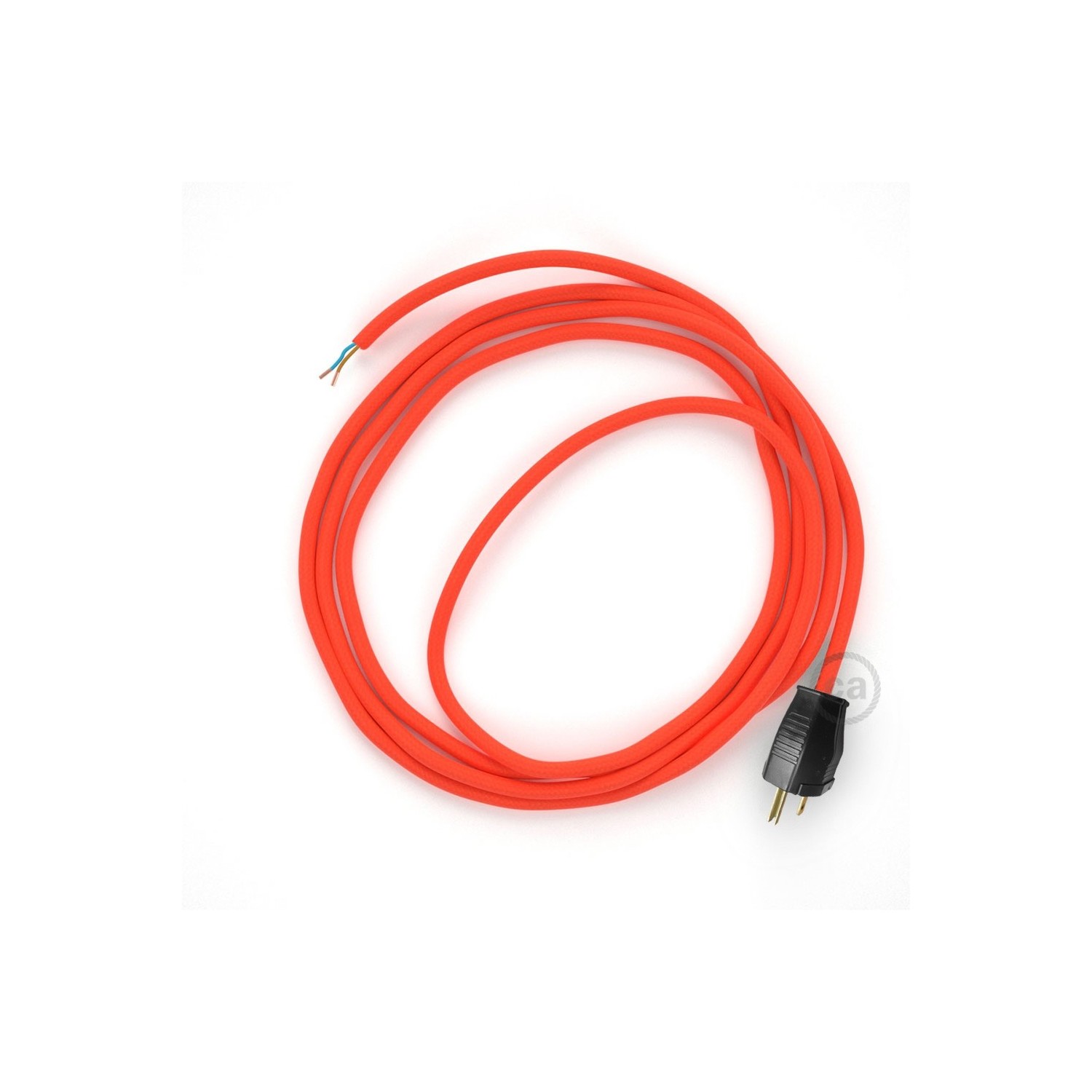 Cord-set - RF15 Neon Orange Covered Round Cable