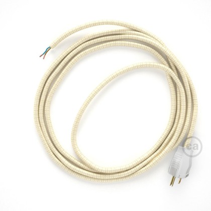 Cord-set - RM00 Ivory Rayon Covered Round Cable