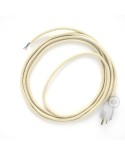 Cord-set - RM00 Ivory Rayon Covered Round Cable