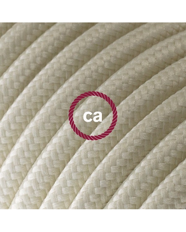 Cord-set - RM00 Ivory Rayon Covered Round Cable