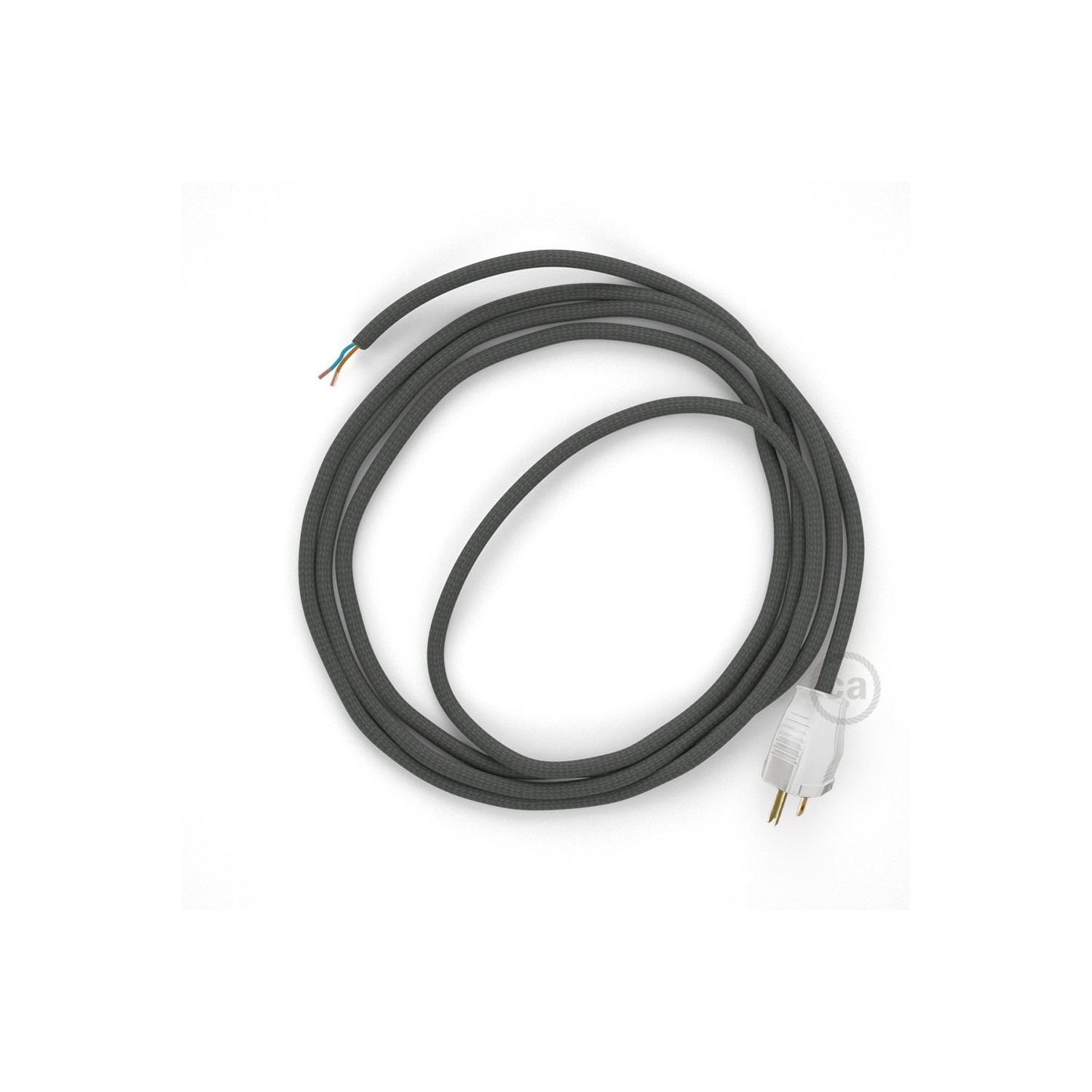 Cord-set - RM03 Gray Rayon Covered Round Cable