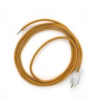 Cord-set - RM05 Gold Rayon Covered Round Cable