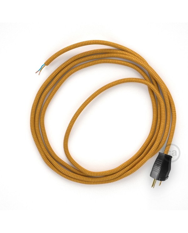 Cord-set - RM05 Gold Rayon Covered Round Cable