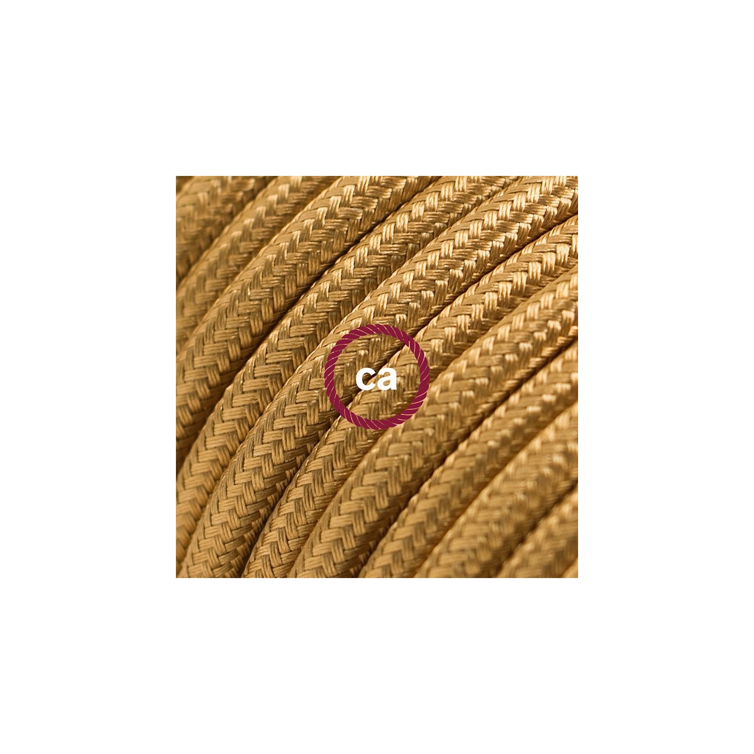 Cord-set - RM05 Gold Rayon Covered Round Cable