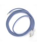 Cord-set - RM07 Lilac Rayon Covered Round Cable