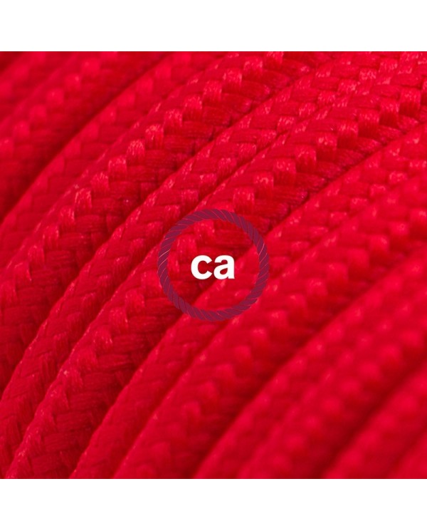 Cord-set - RM09 Red Rayon Covered Round Cable