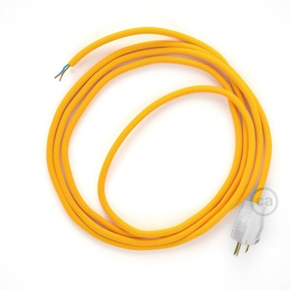 Cord-set - RM10 Yellow Rayon Covered Round Cable