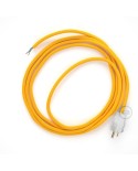 Cord-set - RM10 Yellow Rayon Covered Round Cable