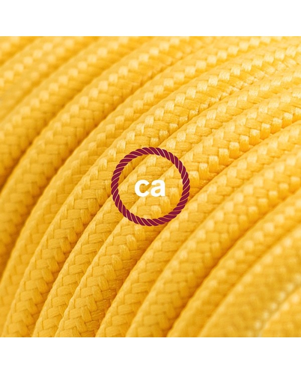 Cord-set - RM10 Yellow Rayon Covered Round Cable