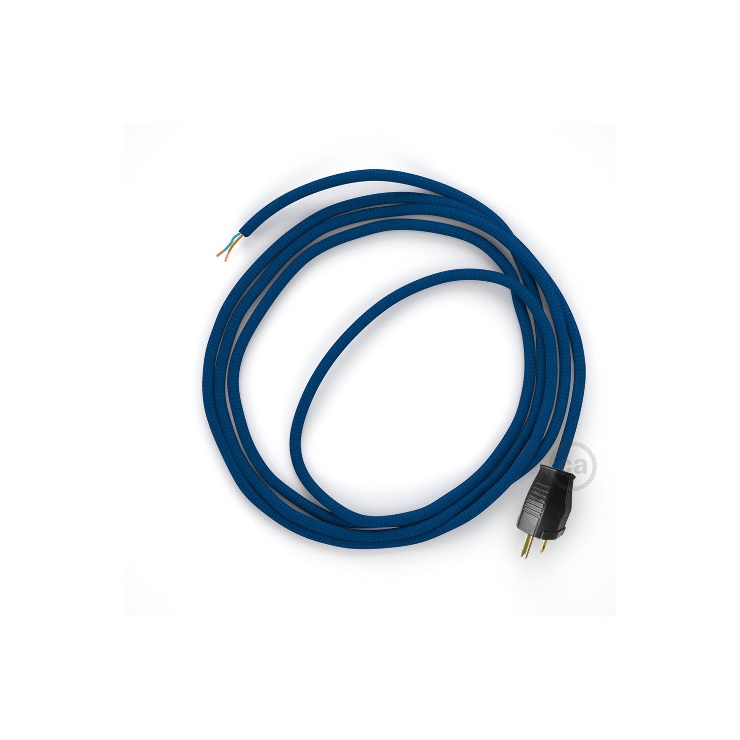 Cord-set - RM12 Blue Rayon Covered Round Cable