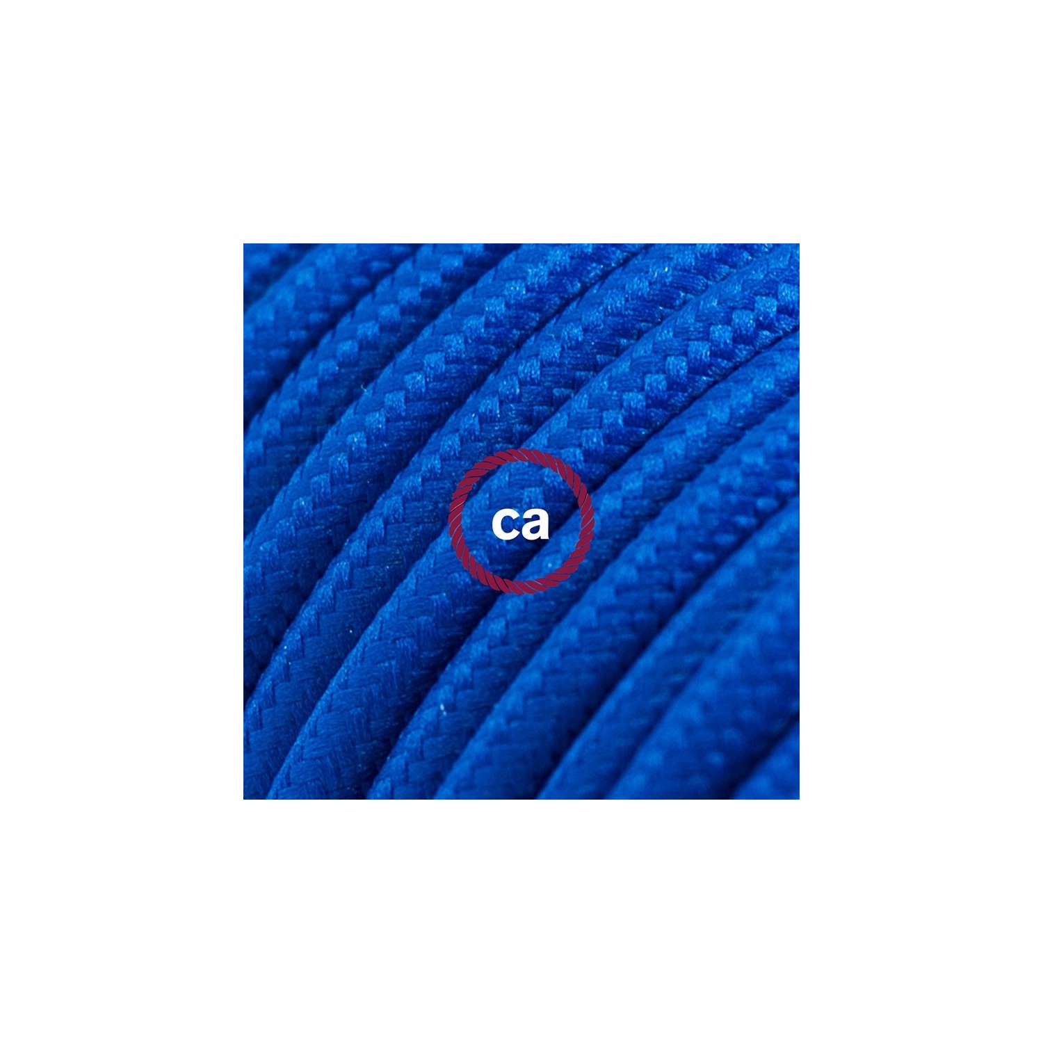 Cord-set - RM12 Blue Rayon Covered Round Cable