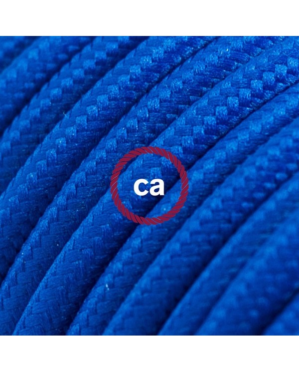 Cord-set - RM12 Blue Rayon Covered Round Cable