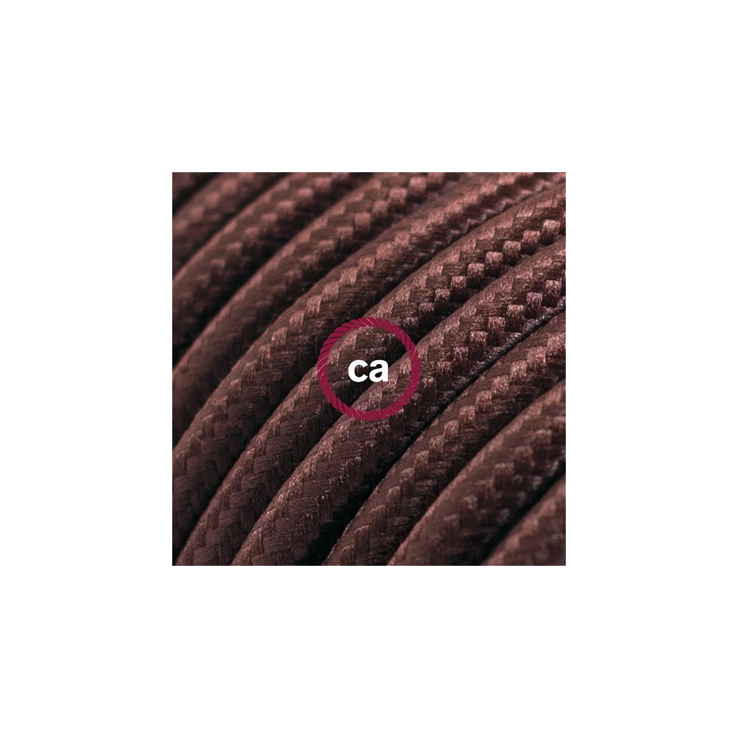 Cord-set - RM13 Brown Rayon Covered Round Cable