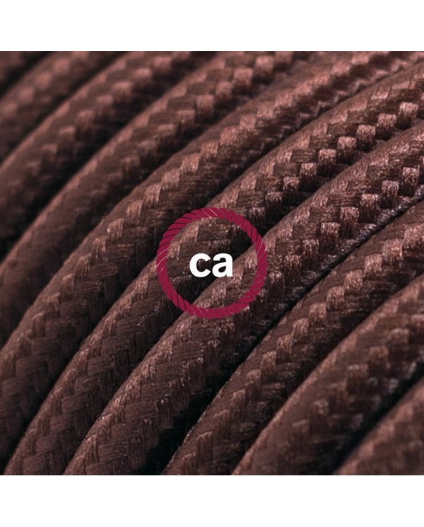 Cord-set - RM13 Brown Rayon Covered Round Cable