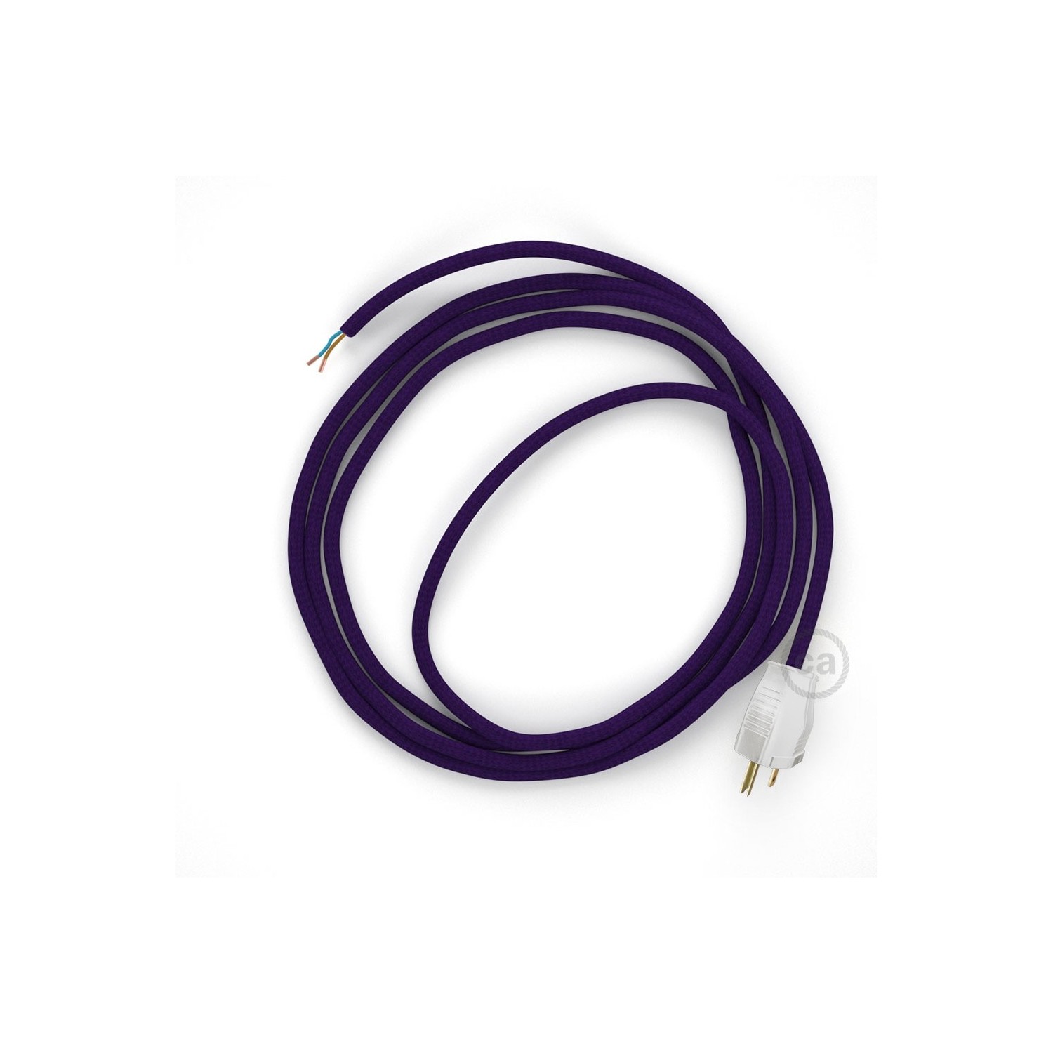 Cord-set - RM14 Violet Rayon Covered Round Cable