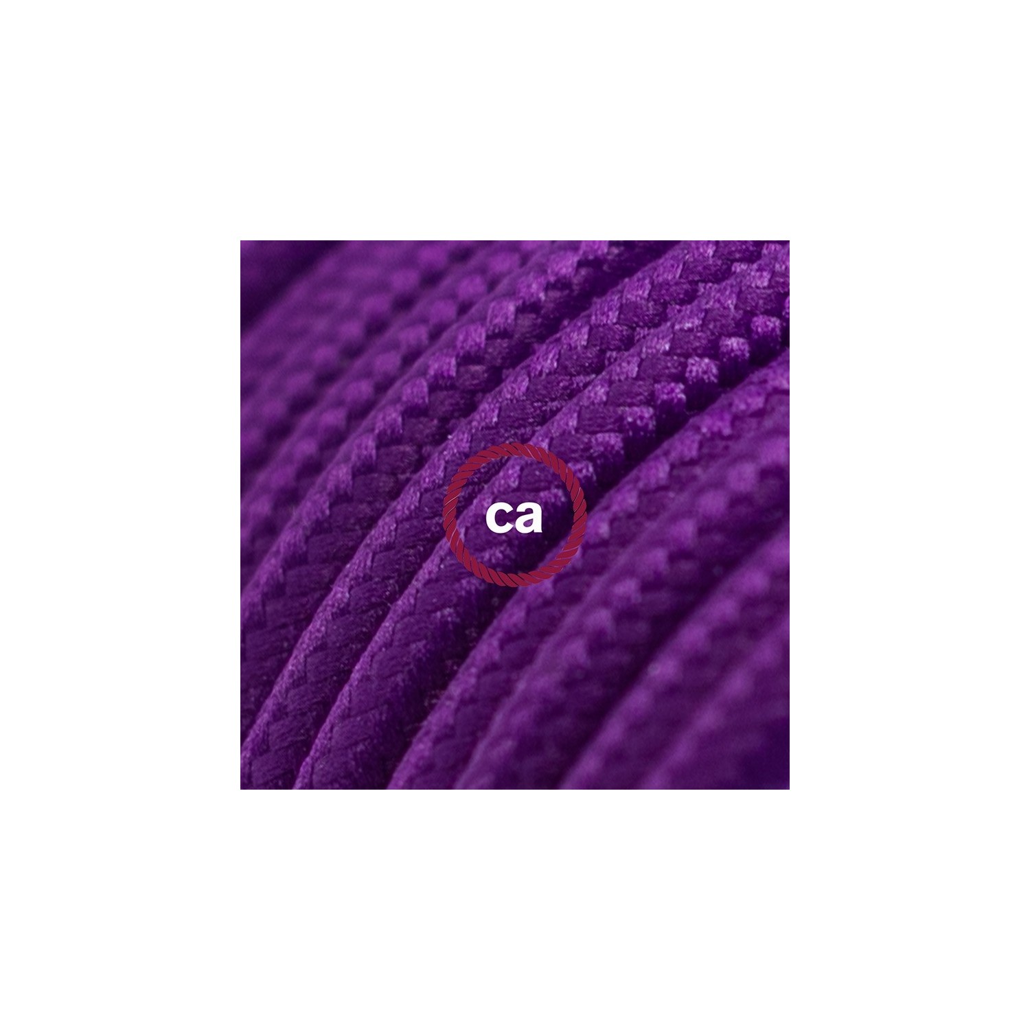 Cord-set - RM14 Violet Rayon Covered Round Cable