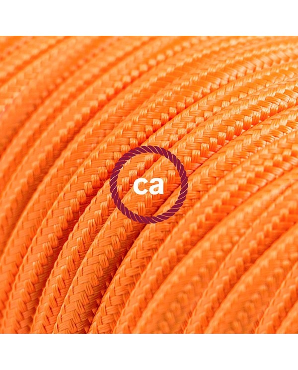 Cord-set - RM15 Orange Rayon Covered Round Cable