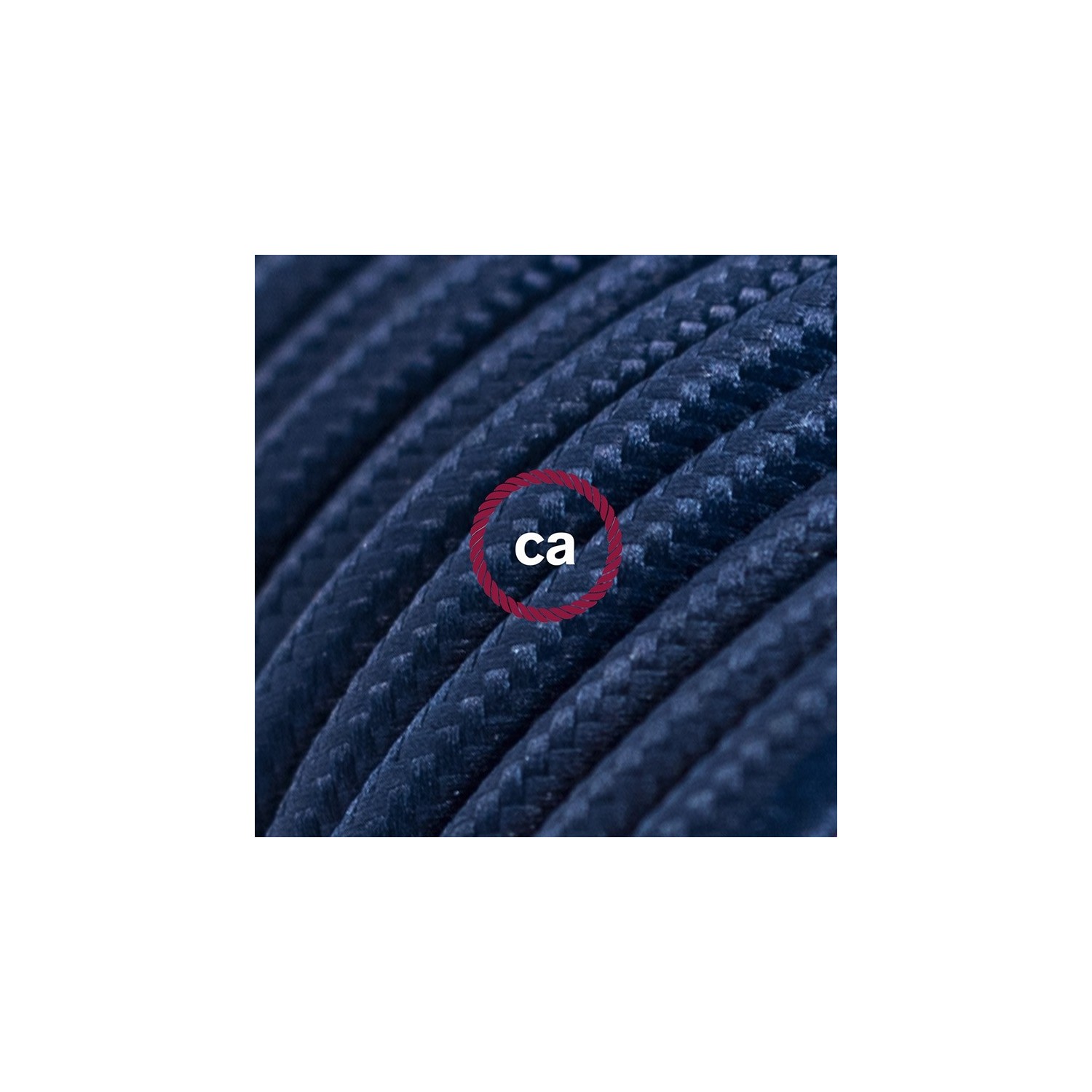 Cord-set - RM20 Dark Blue Rayon Covered Round Cable