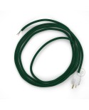 Cord-set - RM21 Emerald Rayon Covered Round Cable