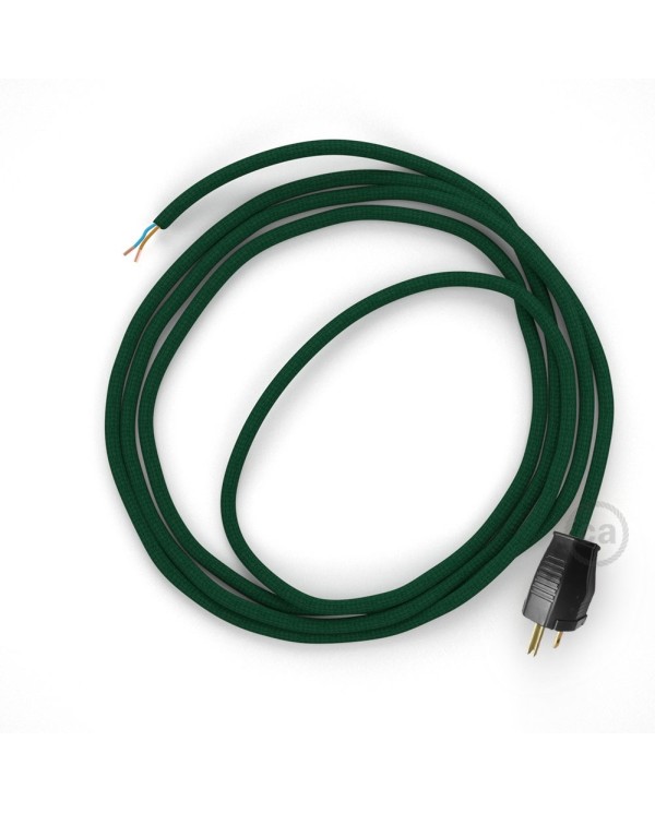 Cord-set - RM21 Emerald Rayon Covered Round Cable