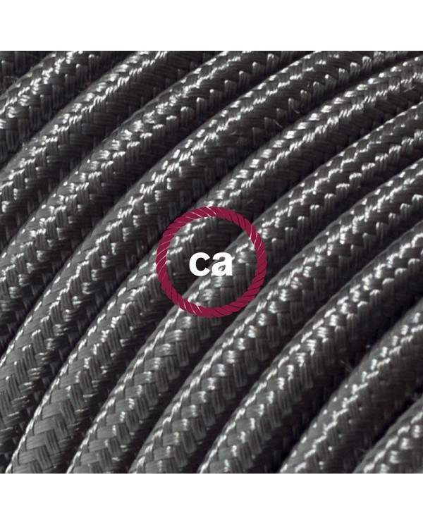 Cord-set - RM26 Dark Gray Rayon Covered Round Cable