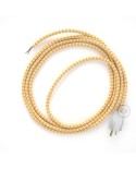 Cord-set - RZ10 Yellow & White Chevron Covered Round Cable