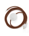 Power Cord with foot switch, RC23 Rust Cotton - Choose color of switch/plug