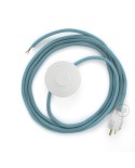 Power Cord with foot switch, RC53 Baby Blue Cotton - Choose color of switch/plug